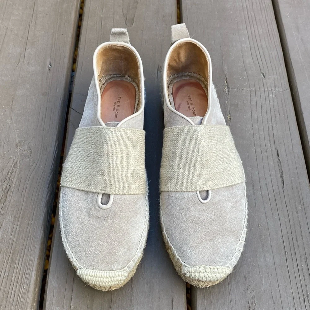 Rag & Bone - Nina Suede Espadrille in Smoke size 7.5